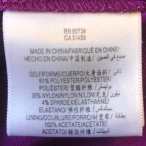 Max & Cleo rose wine dress size 4 - Picture 5 of 7